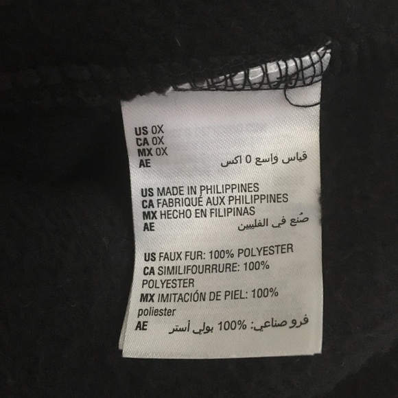 Style & Co Sweater Sherpa cowl neck deep black plus size 0X pullover - Picture 13 of 13